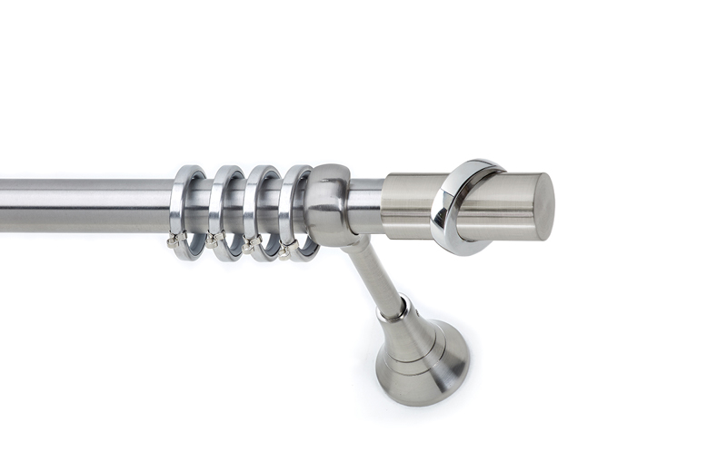 Anartisi - ΣΗΜΑΝΤΙΚΟ: Σε περίπτωση διαφοράς τιμής από το κατάστημα ισχύει παντα και μόνο η τιμή του καταστήματος Anartisi Κουρτινόξυλο Φ25 Νίκελ Σατινέ S14